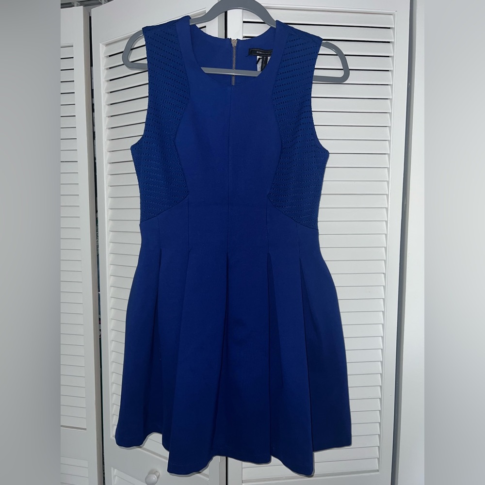BCBG MaxAzria Cobalt Blue Size M Fit & Flare Short Dress